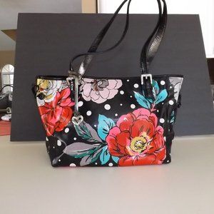 Floral Black Shoulder Bag